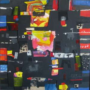 Wilfried Anthofer Nachts im Garten, Acryl, 2011