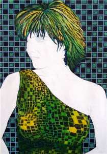 Gilla Buchner Integration 2,Malerei, 2008,Mischtechnik,100x70 cm
