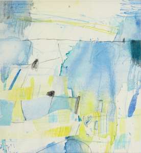Wilfried Anthofer „Vier Jahreszeiten - Winter“, 2011, Mischtechnik, 25 x 23 cm