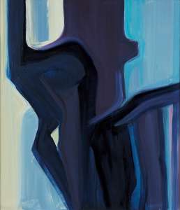 Hajo Blach „Waldzeichen 11 - Baumkreuz“, Öl, 70 x 60 cm