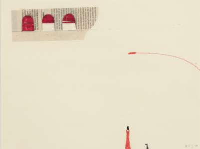 Ursula Bolck-Jopp „Unterwegs", 2010, Mischtechnik, 24 x 32 cm