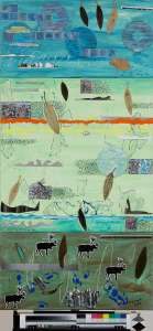 Dietmar Bongard „o. T.”, 2009, Acryl, Mischtechnik, 120 x 60 cm