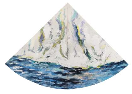 Klaus Caspers „Eisberg“, Öl auf Holz, 120 x 140 cm