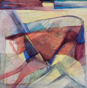 Gisela Conrad „Toro“, 2009, Mischtechnik auf Leinwand, 100 x 100 cm