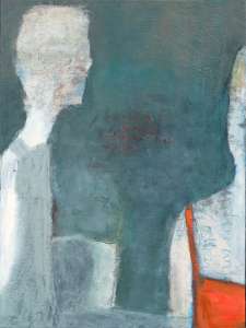 Roswitha Frank „Paar", 2009, Öl, 80 x 60 cm