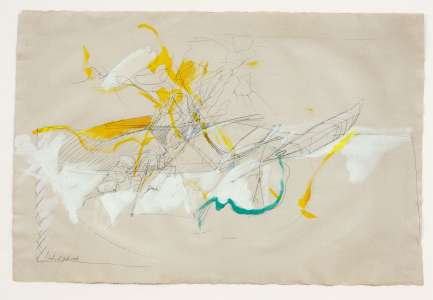 Heinrich Glas „o. T.", 2009, Blei und Wasserfarben, 56 x 86 cm