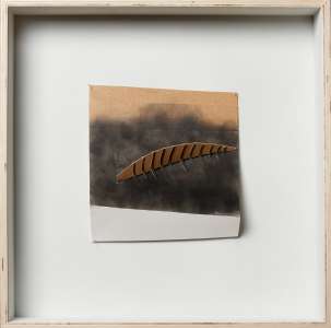 Heinrich Glas „o. T.“, 2009, Papier und Pigmente, 22,5 x 21 cm