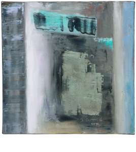 Ingo Gummels „Auf dunklem Grund" I, 2010, Öl auf Leinwand, 30 x 30 cm