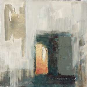 Ingo Gummels „Die Nacht weicht dem Tag. II“, 2008, Öl auf Leinwand, 30 x 30 cm