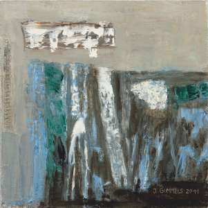 Ingo Gummels „Zwischenzeit III", 2011, Öl auf Leinwand, 30 x 30 cm