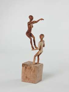 Korbinian Huber „Hohes Lied", 2011, Zwetschge, 58 x 35 cm,