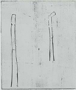 Ekkehard Keppler "Wege I", 2001, Holzschnitt, 50 x 40 cm