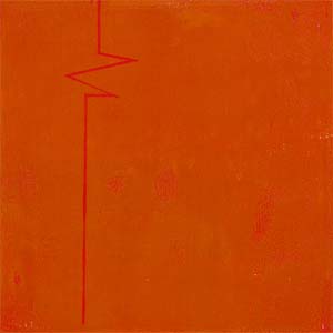 Ekkehard Keppler "Zeitzeichen I",2002, Holzschnitt,80 x 60 cm