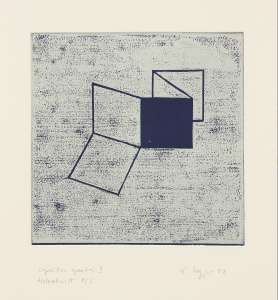 Ekkehard Keppler „capsula aperta I“, 2008, Holzschnitt, 70 x 50 cm