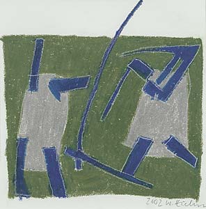 Wolfgang Keuchl "o.T.", 2002, Ölpastell, 29 x 28 cm