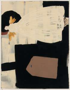 Tom Kristen „Säulenengel“, Acryl/Pappe, 60 x 80 cm
