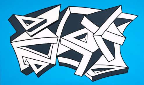 Eugen Kutzer „o. T.", 2010, Acryl auf Leinwand, 150 x 250 cm