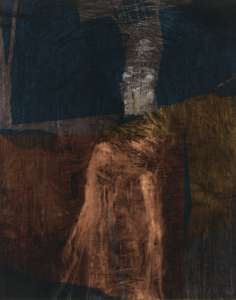 Helmut Langhammer „Figur II“, 1998, Collage und Kohle, 104 x 84 cm