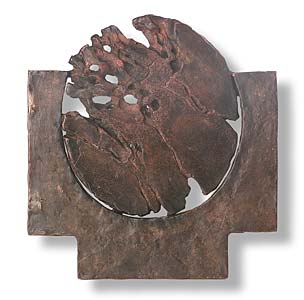 Günter Mauermann " Kreuz ", 2001, Bronze, 28 x 25 cm
