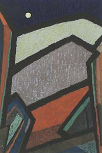 Herbert Muckenschnabl "Mondnacht", 1999, Mischtechnik, 69 x 89 cm