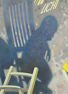 Johanna Obermüller "Licht und Schatten", 2002, Acryl, Öl, Leinwand, 150 x 110 cm