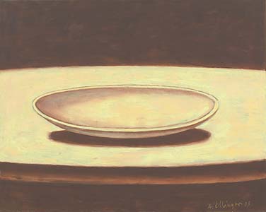 Alois Oellinger "Schale", Öl, Leinwand, 80 x 100 cm