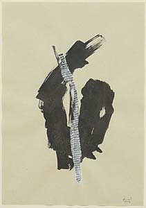 Franz Pröbster-Kunzel "Zeitfragmente", Tusche, Papier, 30 x 43 cm
