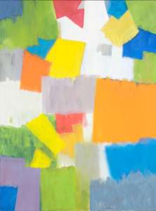 Heiner Riepl „Komposition II", 2009, Öl auf Leinwand, 160 x 120 cm