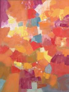 Heiner Riepl „Komposition XXI/10", 2010, Öl auf Leinwand, 160 x 120 cm