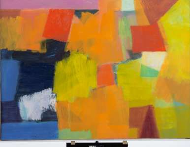 Heiner Riepl „Komposition I/12“, 2012, Öl auf Leinwand, 110 x 150 cm