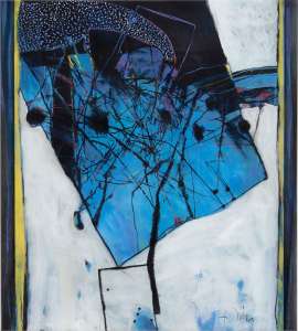 Helmut Rösel „Ohne Titel - 2", 2012, Acryl/Kreide, 100 x 100 cm