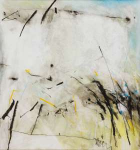 Helmut Rösel „o. T." (2), 2009, Acryl, Kreide, 100 x 70 cm