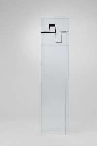 Christine Sabel „Gefühlswelt", Glas UV - verklebt, Off-Set-Folie, 155 x 35 x 35 cm