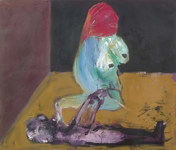 Jürgen Schönleber " Vorspiel ", 2000, Öl auf Leinwand, 120 x 140 cm