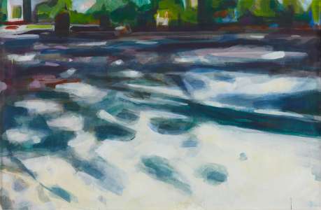 Nina Seidel-Herrmann „Shadow I", 2010, Acryl auf Papier, 79 x 121 cm