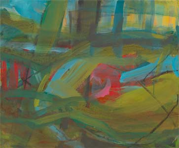 Nina Seidel-Herrmann Gewässer II, 2003, Acryl auf Leinwand, 40/60cm