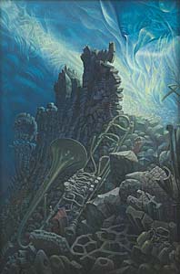 Manfred Sillner "Jericho", 26 x 17,5 cm, 2003, Mischtechnik