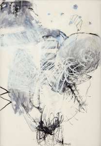 Ingrid Stang „Nähe", 2012, Zeichnung, 100 x 70 cm