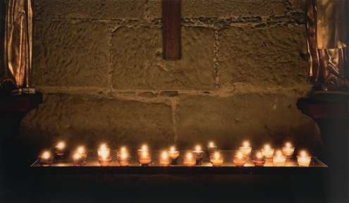 Herbert Stolz „Opferkerzen Niederalteich”, Fotografie, 80 x 125 cm