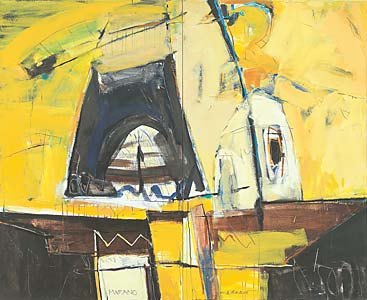 Georg Tassev "Marano I", 2003, Acryl, Öl, Leinwand, 130 x 160 cm