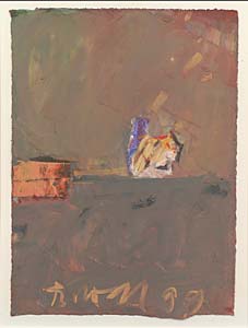 Richard Vogl " o.T. ",1999, Ölpastell, 27 x 20 cm