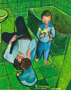Bernhard Weiß „Depressive Idylle", 2007/09, Acryl, 100 x 80 cm