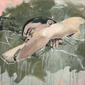 Sabine Wild „Georg", 2011, Öl auf Leinwand, 130 x 130 cm